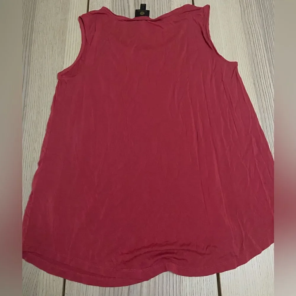 JM Collection Pink Tank Size L - Picture 2 of 4
